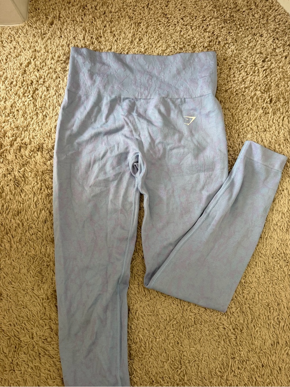 Gym Seamless Leggings in Light Blue